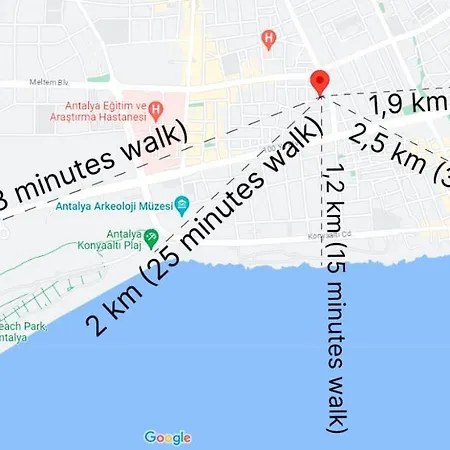 Flat In The Center Of Antalya, Close To The Beach Apartamento *